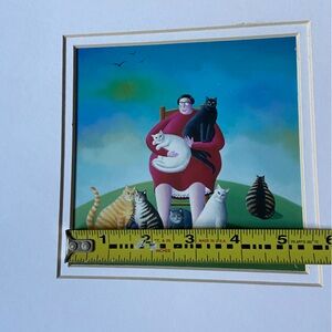 Nicole Avezard cat lady print